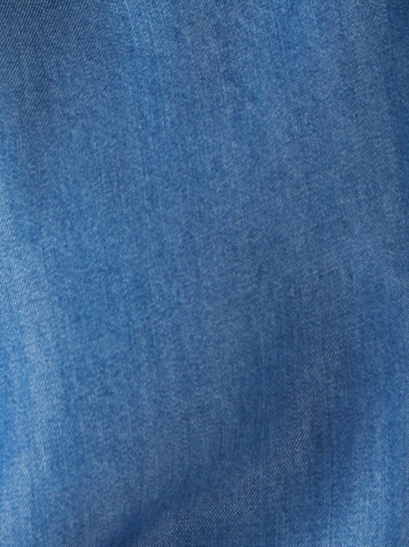 Robe fibres lyocell Tencel(TM) - Damart Bleu - Kiabi