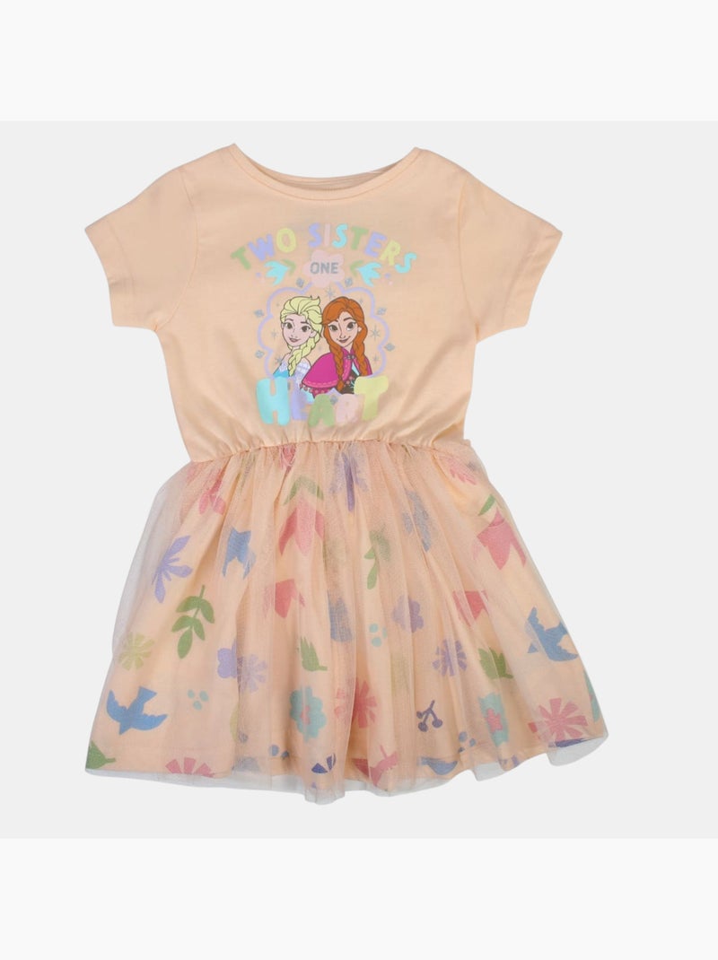 Robe Fille La Reine des Neiges Rose - Kiabi