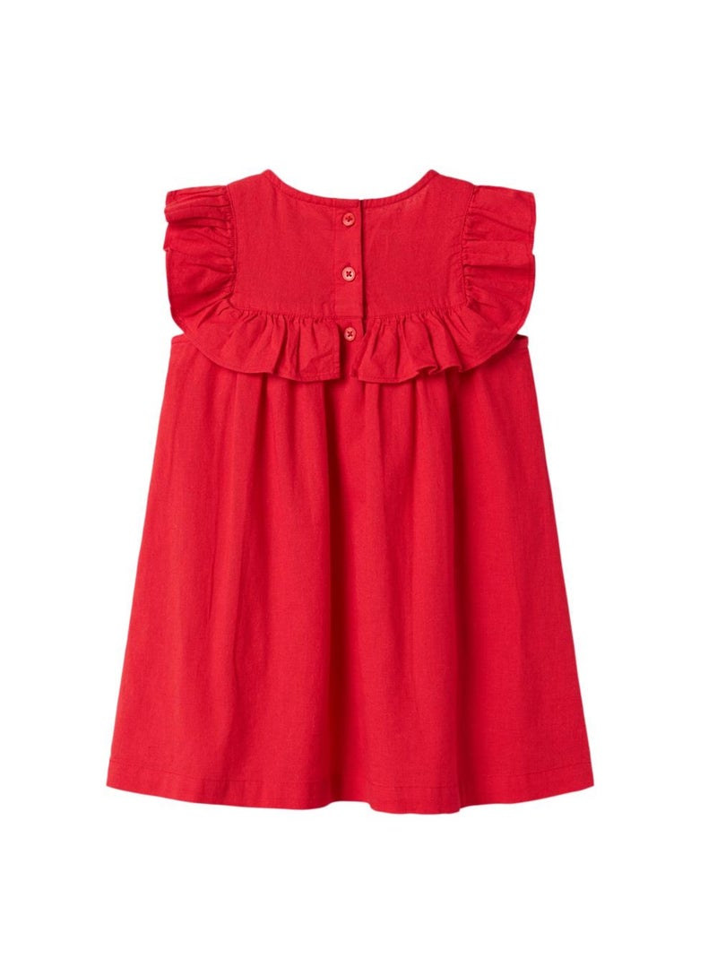 Robe  Fille Name it Alinnen Rouge - Kiabi