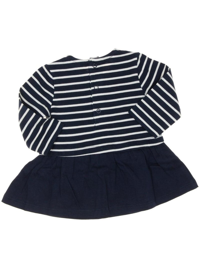 Robe fille rulipe Bleu marine - Kiabi