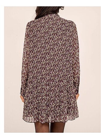 Robe fleuri plissee IRREELLE