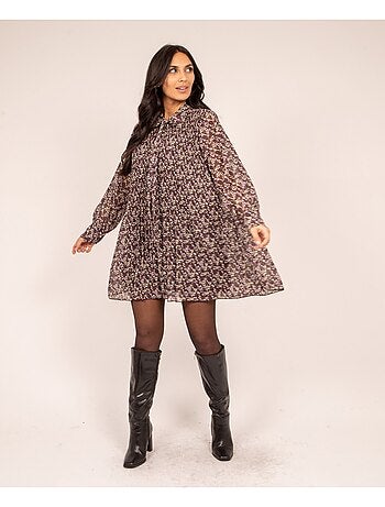 Robe fleuri plissee IRREELLE