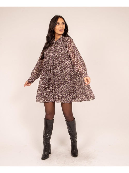 Robe fleuri  plissee IRREELLE - Kiabi