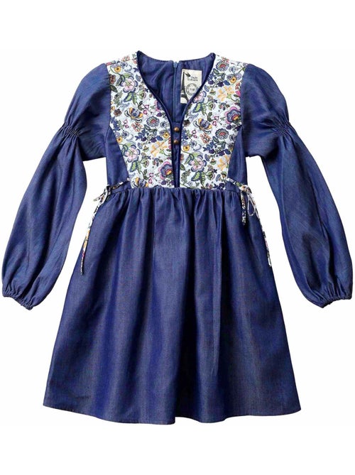 Robe Fleurie   à Manches Longues  MARGOT - La Faute à Voltaire - Kiabi