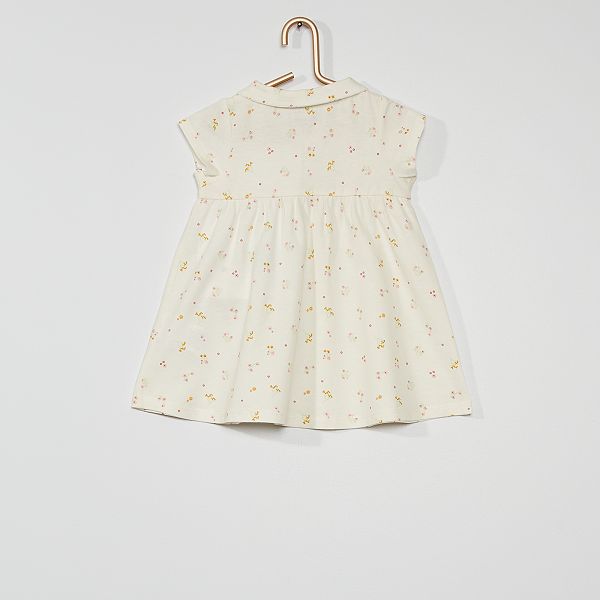 Robe Fleurie Bebe Fille Blanc Kiabi 4 80