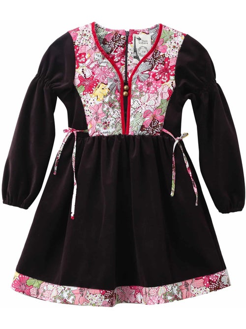 Robe Fleurie   et Velours   MARGOT - La Faute à Voltaire - Kiabi