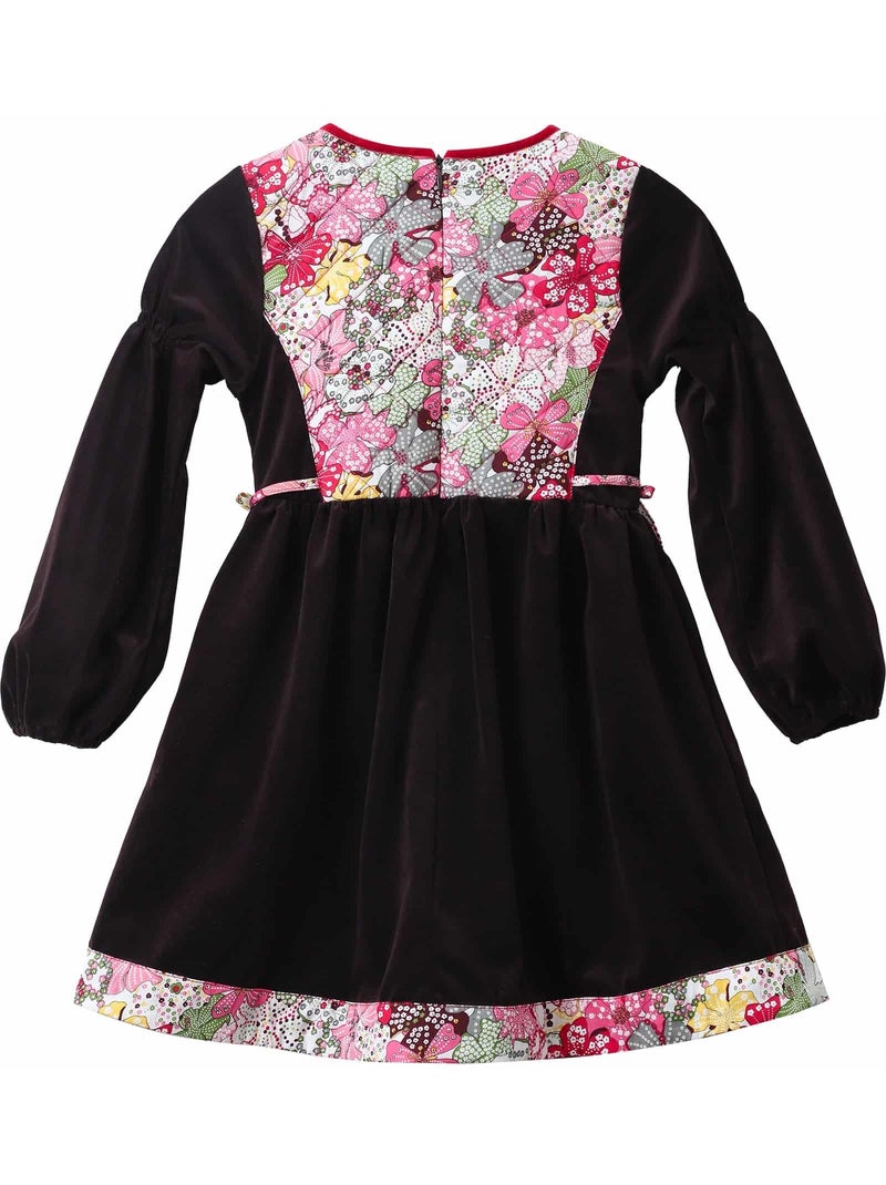 Robe Fleurie   et Velours   MARGOT - La Faute à Voltaire Rouge - Kiabi