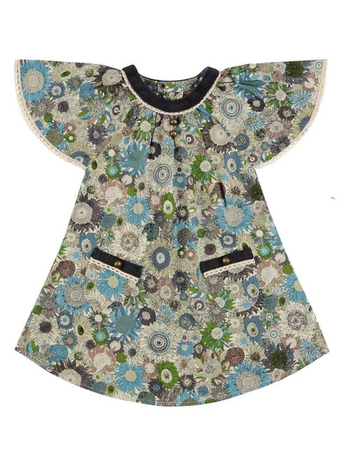 Robe Fleurie Hiver   Liberty     Manches Papillons  BUTTERFLY - La Faute à Voltaire - Kiabi