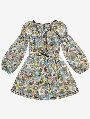 Robe Fleurie Liberty Hiver CHIMENE - La Faute à Voltaire