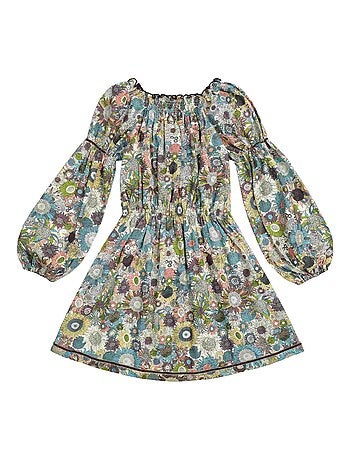 Robe Fleurie Liberty Hiver CHIMENE - La Faute à Voltaire