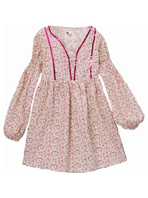 Robe Fleurie Liberty  Intersaison   MARGOT  - La Faute à Voltaire - Kiabi