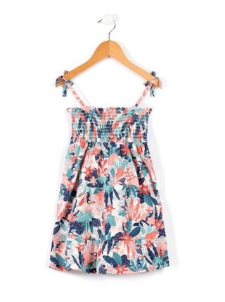 Robe fleurie sans manches Fille