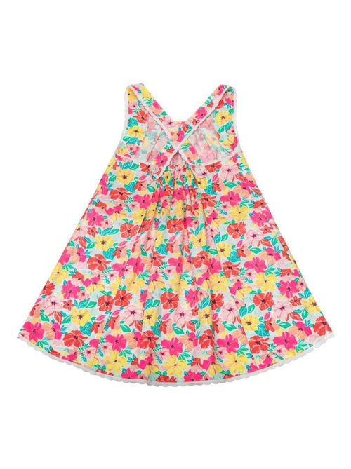 Robe Fleurs Hawaï   à Bretelles  ANAIS - 'LA FAUTE A VOLTAIRE' - Kiabi