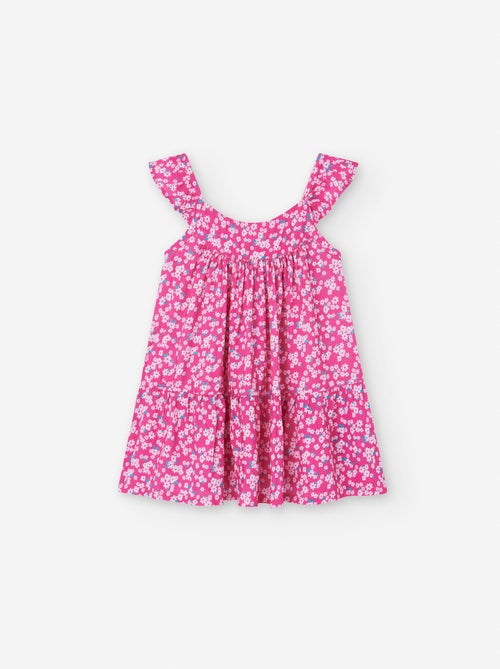Robe Florale avec Fronces - Kiabi