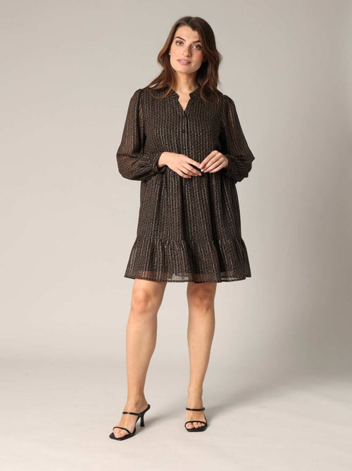 Robe fluide à fines rayures 'Deeluxe' - Kiabi