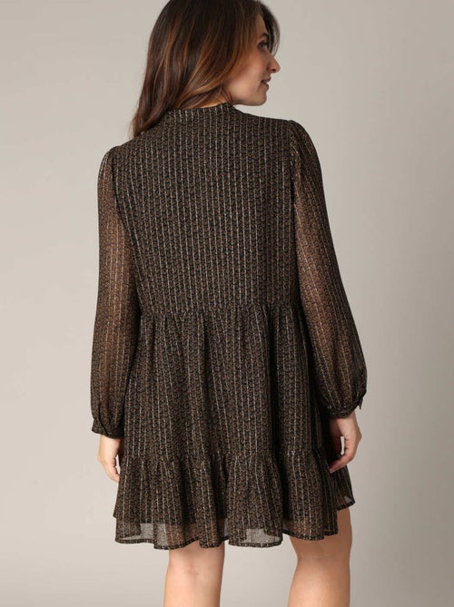 Robe fluide à fines rayures 'Deeluxe' - Kiabi