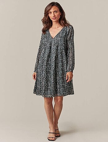 Robe fluide à motif léopard 'Deeluxe'