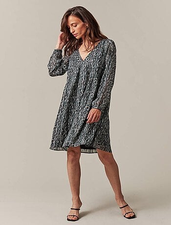 Robe fluide à motif léopard 'Deeluxe'