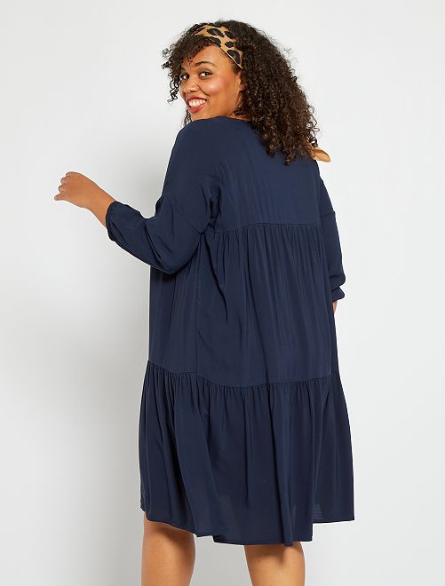 robe fluide bleu