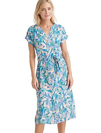 Robe fluide boutonnée - DAXON