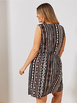 Robe fluide cache coeur - Kiabi