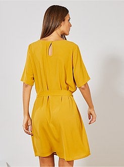 Robe fluide ceinturée 'JDY' - Kiabi
