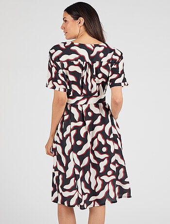 Robe fluide crépon - Damart
