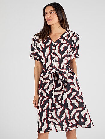 Robe fluide crépon - Damart