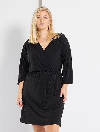 Robe fluide effet cache cœur