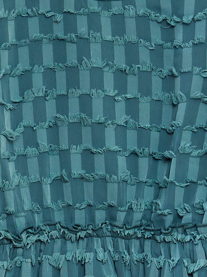 Robe fluide fantaisie Vert - Kiabi