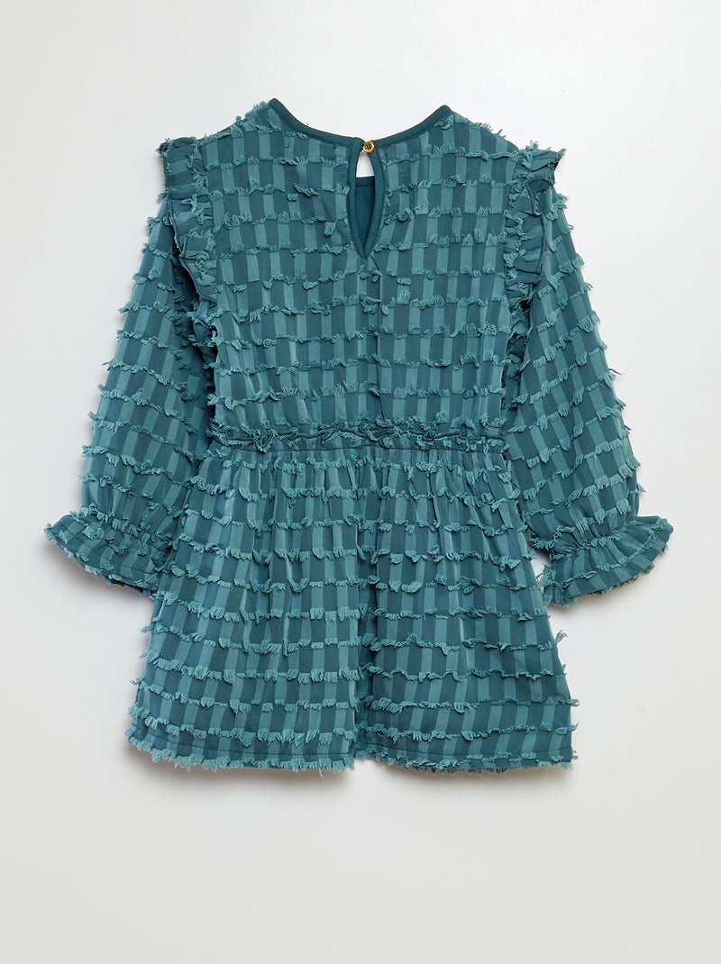 Robe fluide fantaisie Vert - Kiabi