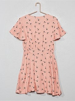 Robe fluide fleurie - Kiabi