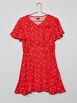 Robe fluide fleurie - Kiabi