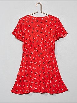 Robe fluide fleurie - Kiabi