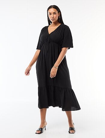 Robe fluide imprimée fantaisie