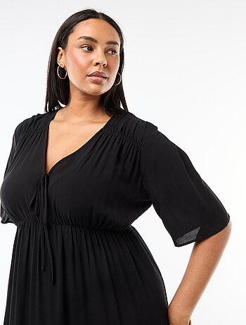 Robe fluide imprimée fantaisie