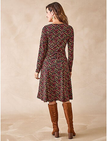 Robe fluide manches longues - DAXON