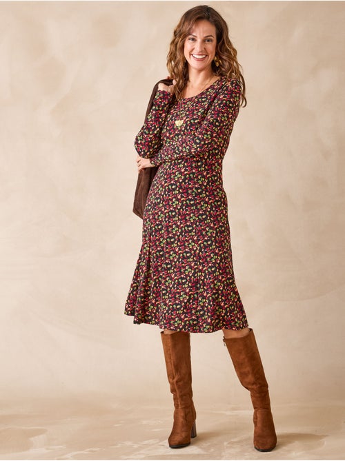 Robe fluide manches longues - DAXON - Kiabi