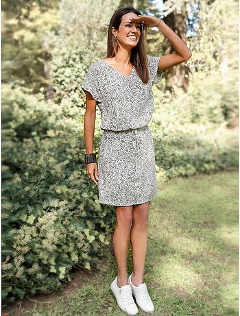 Robe fluide manches T - DAXON
