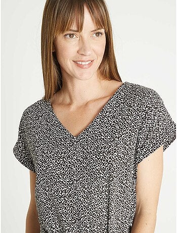 Robe fluide manches T