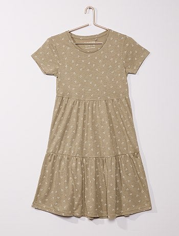 Robe fluide motif 'cœurs'