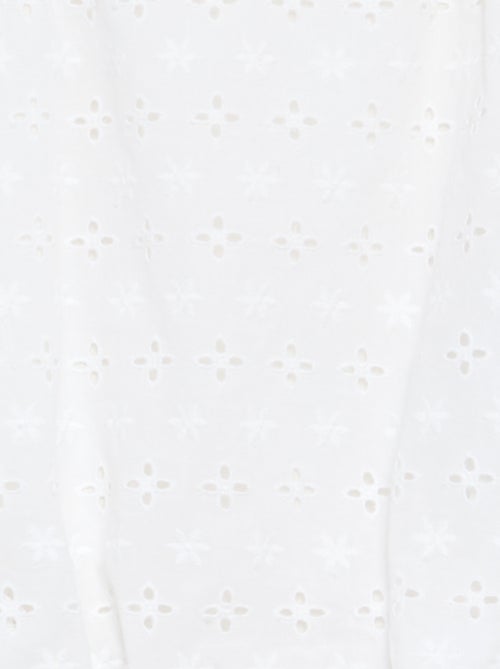 Robe forme boule avec broderies anglaises - Kiabi Robe forme boule avec broderies anglaises - Kiabi