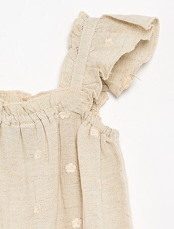 Robe forme boule avec broderies anglaises