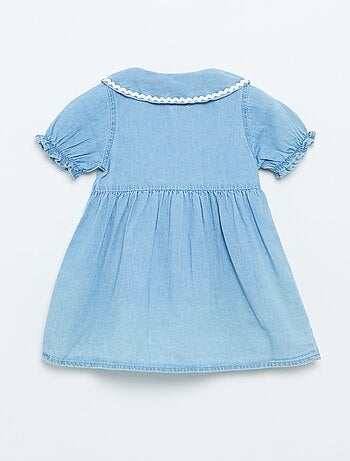 Robe forme chemise à manches courtes