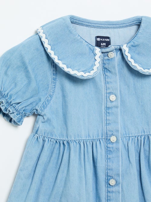 Robe forme chemise à manches courtes - Kiabi