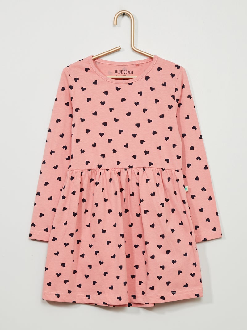 Robe forme patineuse rose - Kiabi