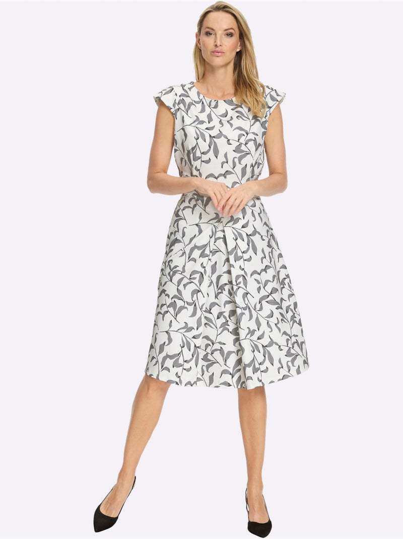 Robe Fourreau Lien à Nouer Pour Régler La Largeur - Taille Standard - helline Noir Ecru - Kiabi