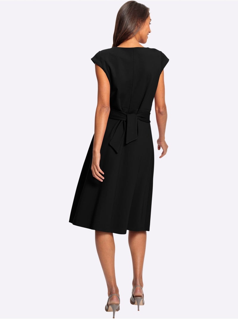 Robe Fourreau Lien à Nouer Pour Régler La Largeur - Taille Standard - Helline Noir - Kiabi