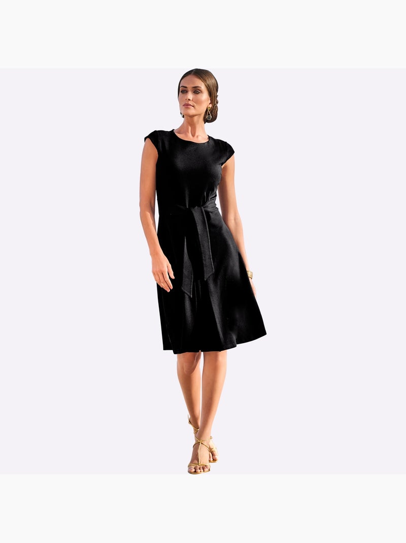 Robe Fourreau Lien à Nouer Pour Régler La Largeur - Taille Standard - Helline Noir - Kiabi