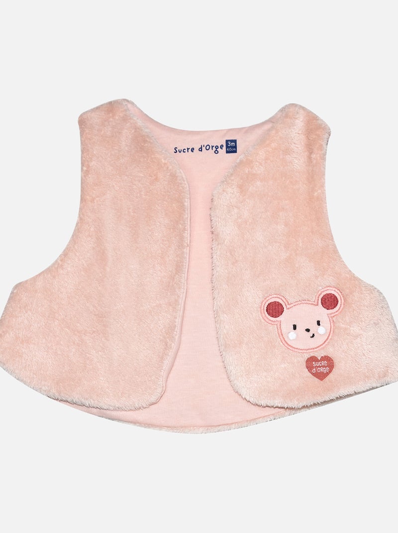 ROBE GILET SANS MANCHES MARGUERITE MAILLE Blanc - Kiabi